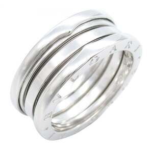 BVLGARI B-zero1 3-Band Ring in 18K White Gold for Men and Women, Silver, 346583